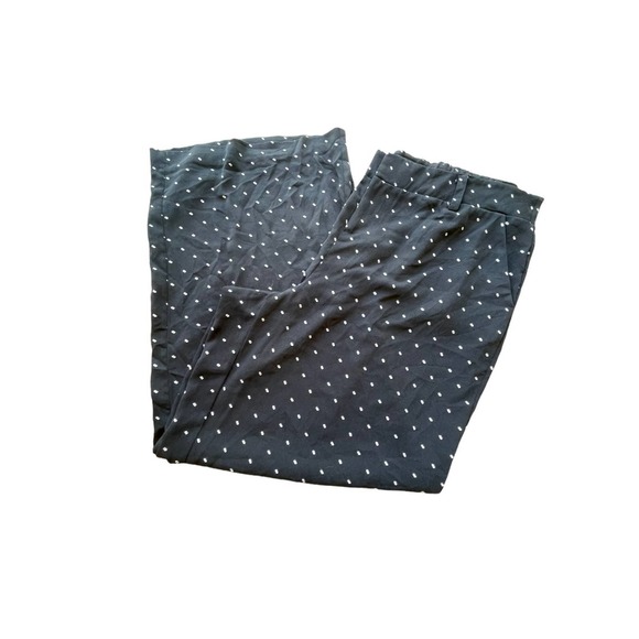 Torrid Black w White Pink Dots Dress Pants Wide Leg Belt Loops Side Pockets 18 - Picture 2 of 10